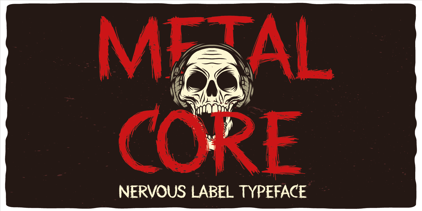 Przykładowa czcionka Metal Core #1